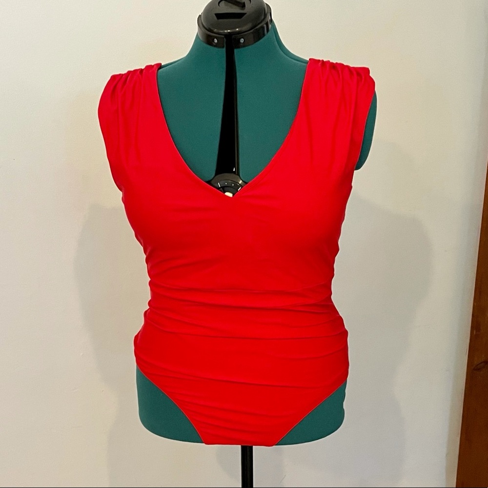 Summersalt Ruched Backflip one piece bathing suit